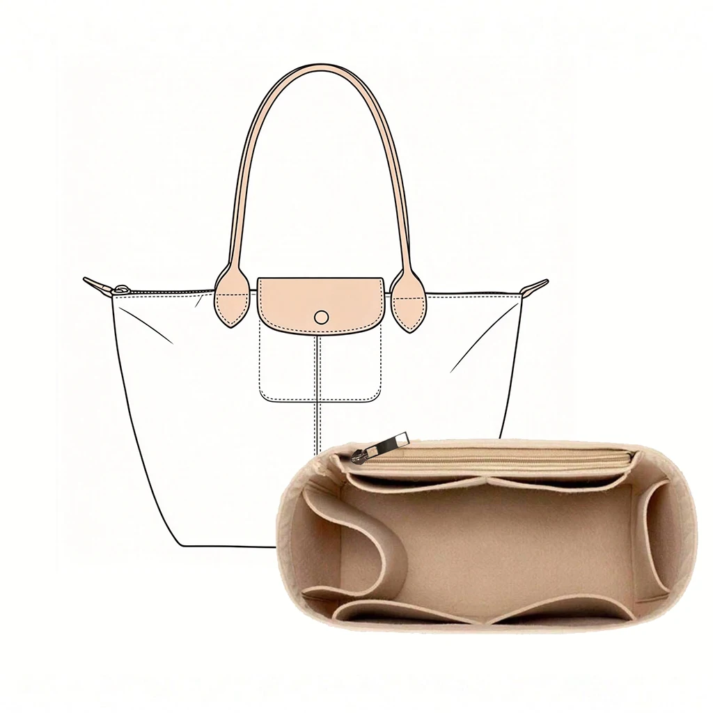 Cosmetic Bags - Tasorganizer, vilt tasinzet, make-up opbergverdeler voor