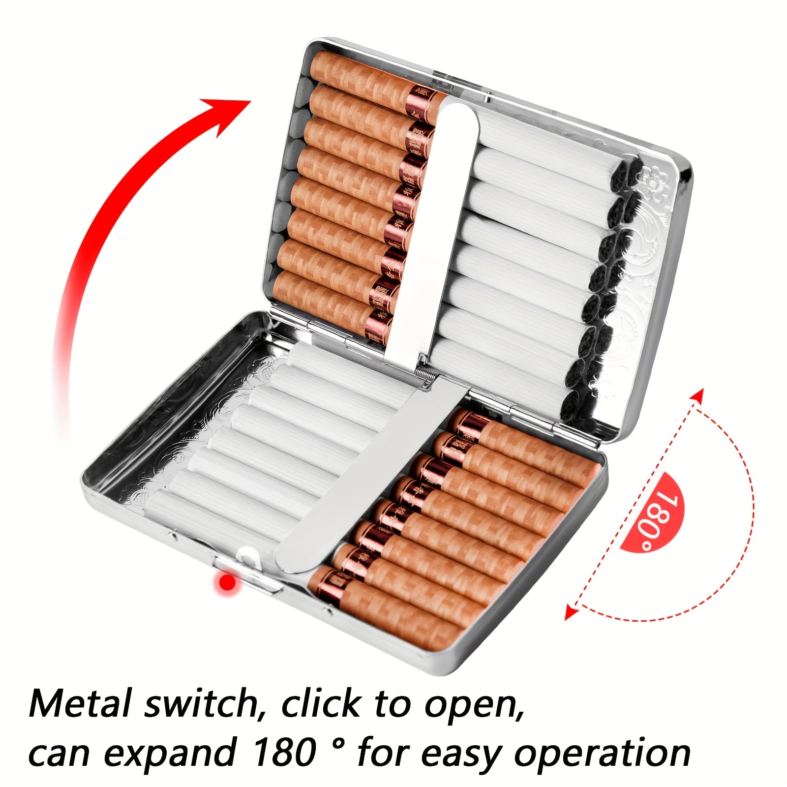 Vintage metalen sigarettenetui - Wallets recensie en prijs