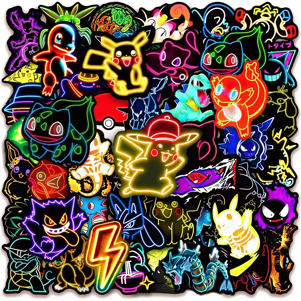 100 stuks neon Pokémon-sticker - Luggage recensie en prijs
